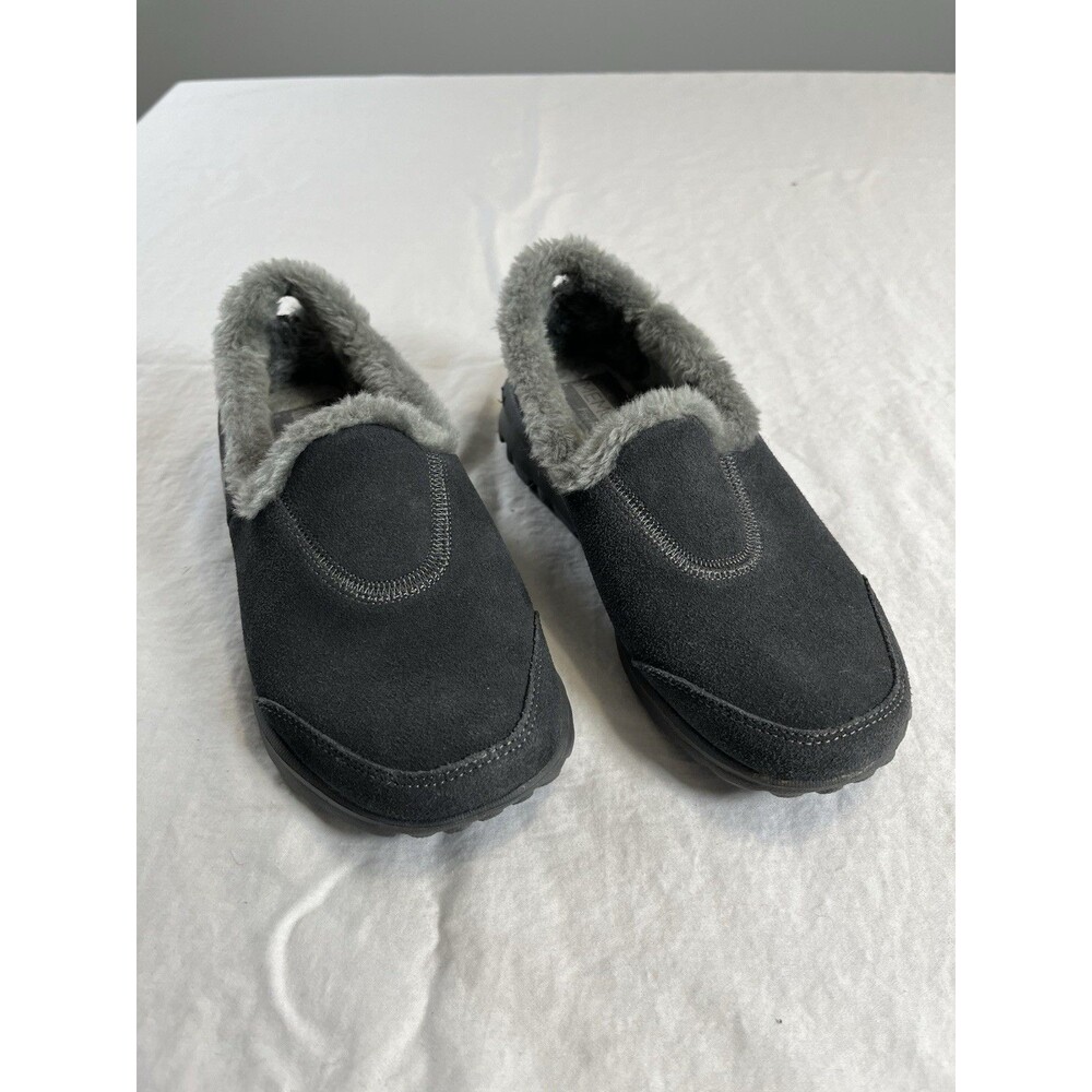 Skechers On-the-GO Chugga CHARA Charcoal Suede Fur Lined Boots Women’s 5 13822